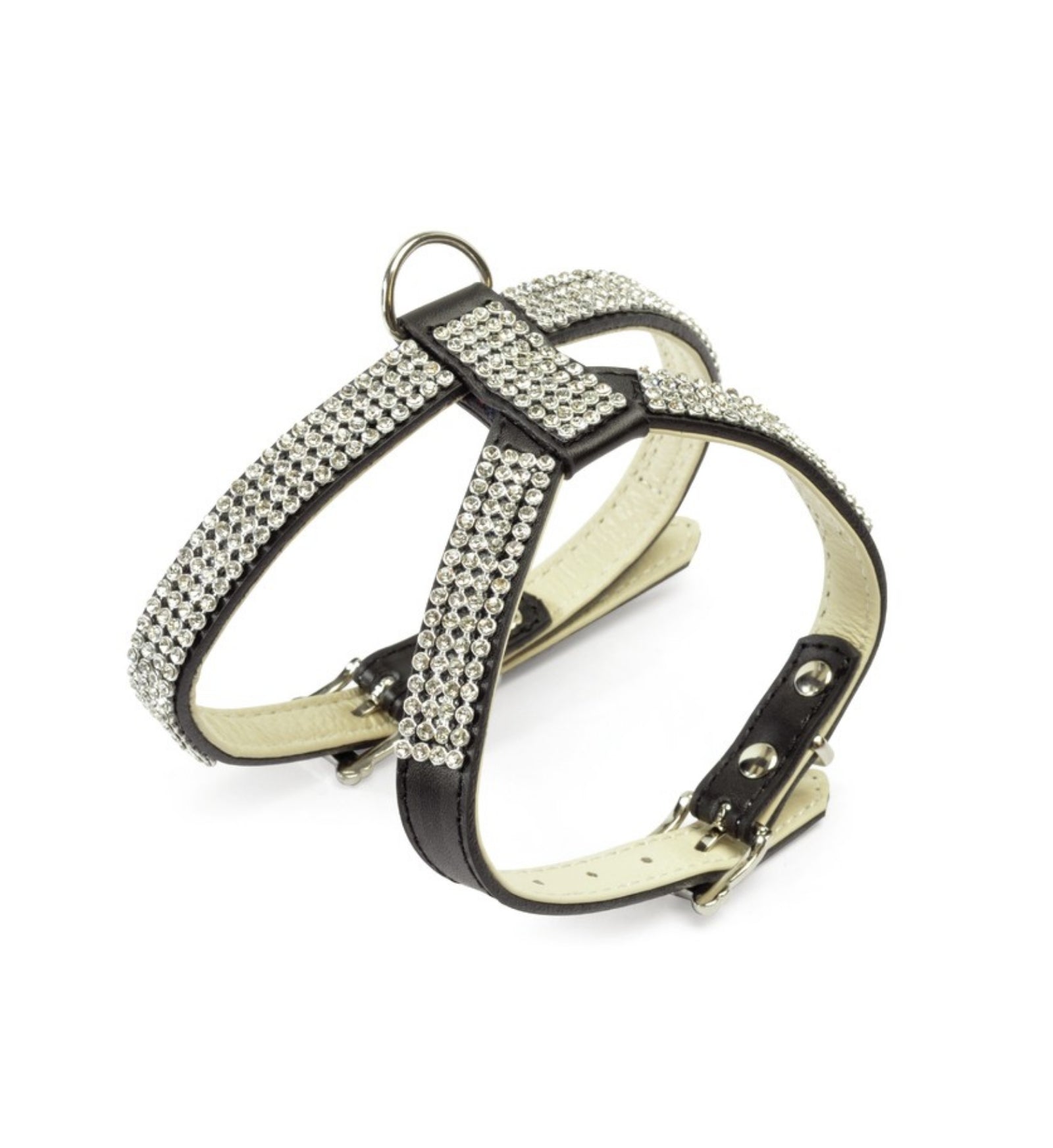 PETTORINA C/STRASS TG PICCOLA NERO