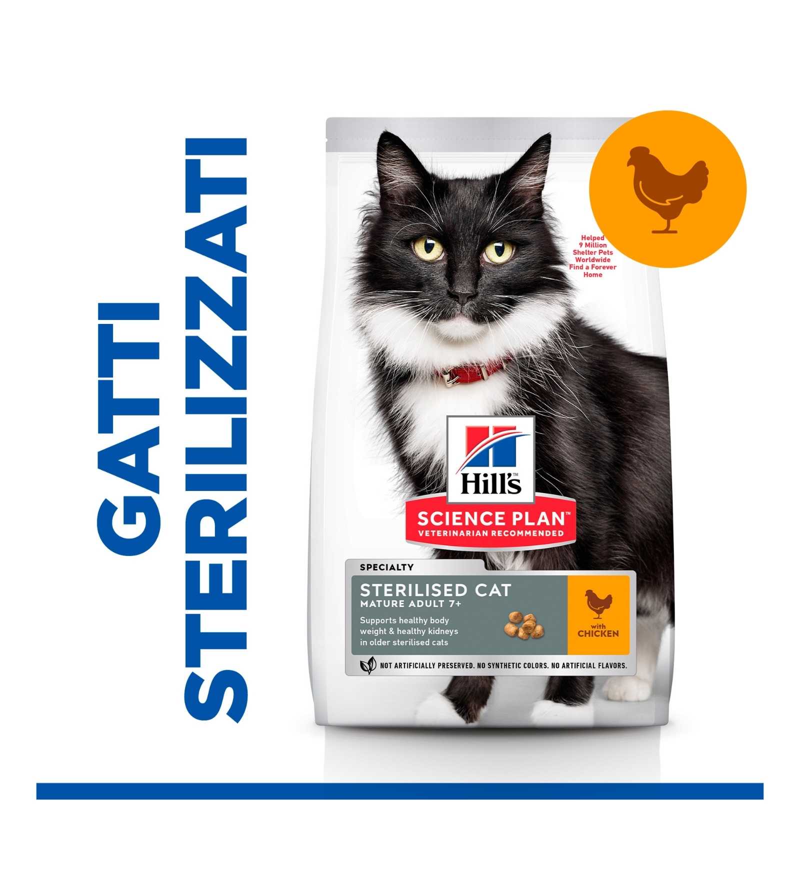 HILL'S SCIENCE PLAN GATTO MATURE ADULT 7+ STERILIZZATO AL POLLO DA