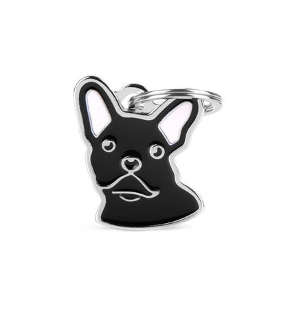 MEDAGLIETTA BULLDOG FRANCESE NERO