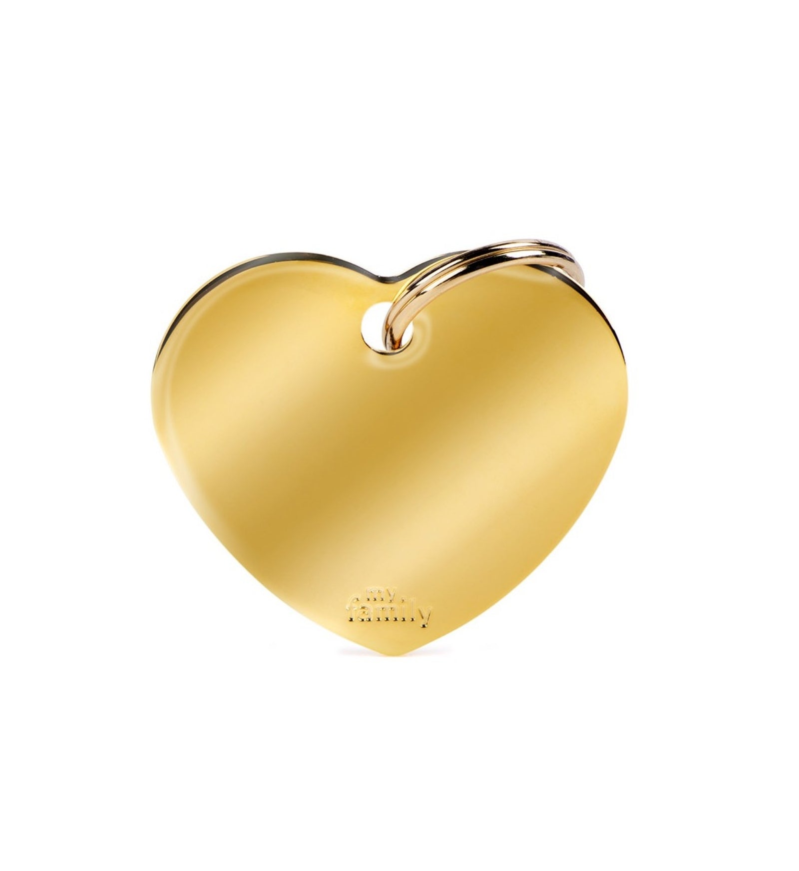 MEDAGLIETTA CUORE GRANDE DORATO