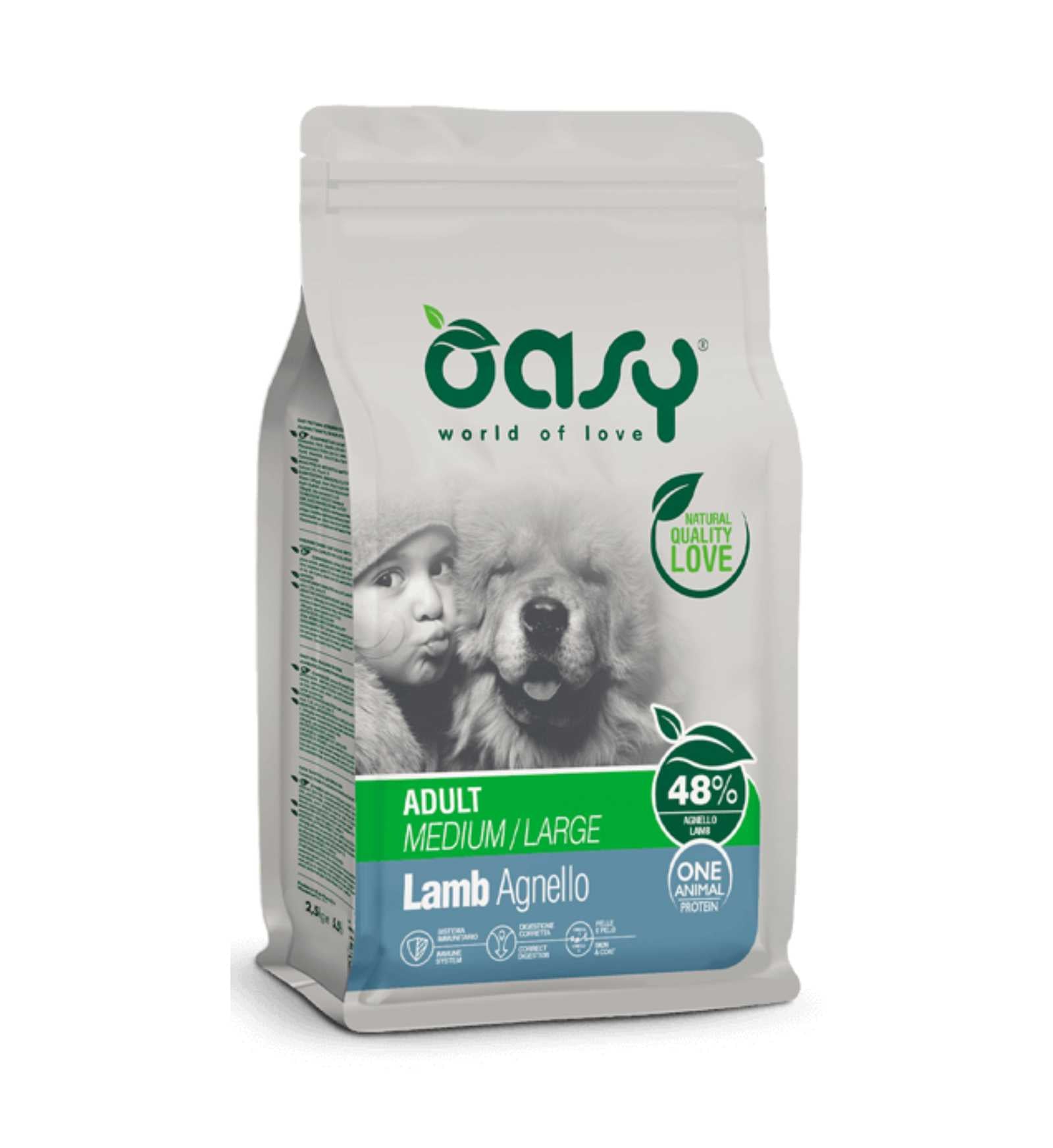 OASY CANE ADULT MEDIUM E LARGE AGNELLO