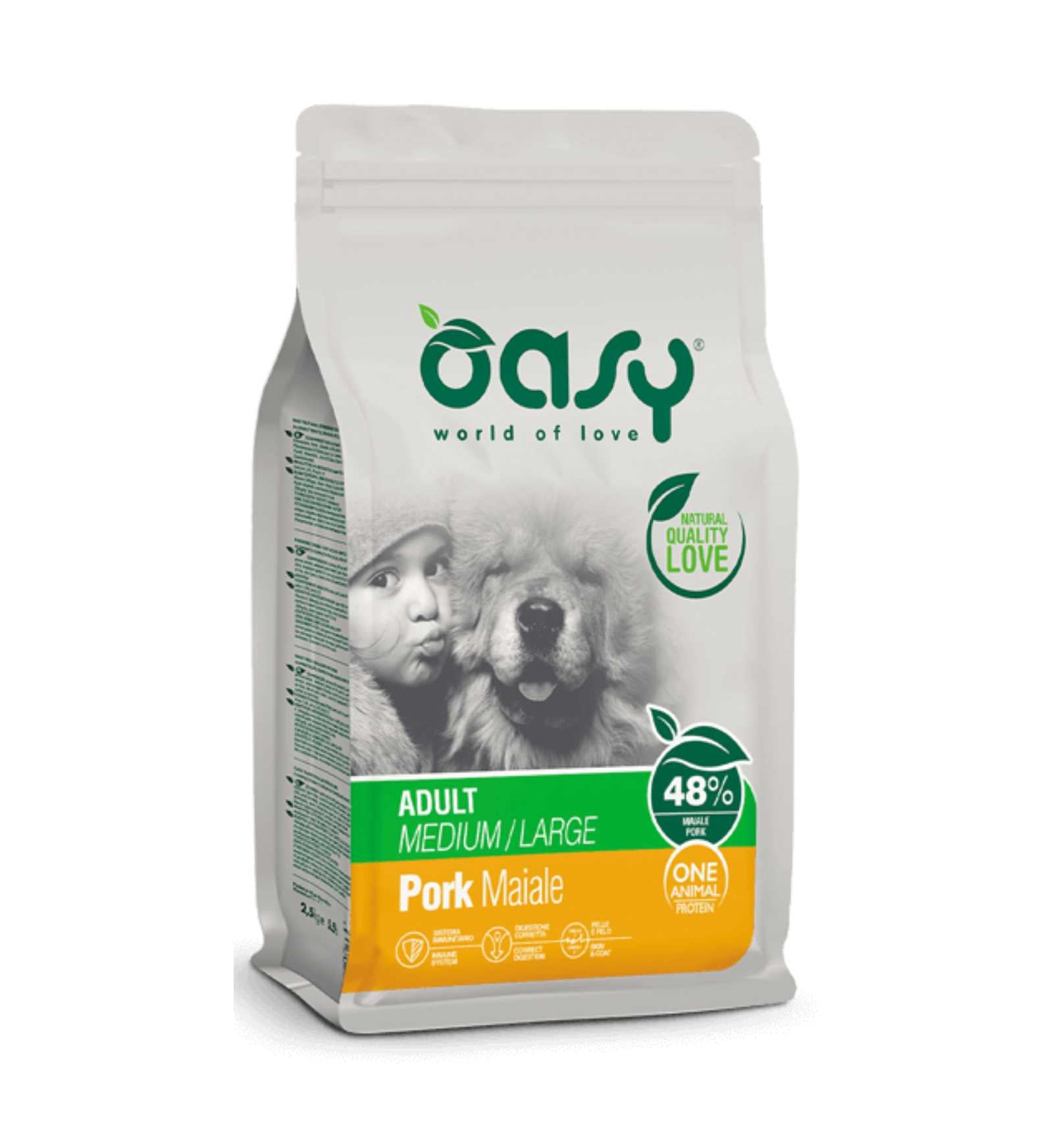 OASY CANE ADULT MEDIUM E LARGE MAIALE