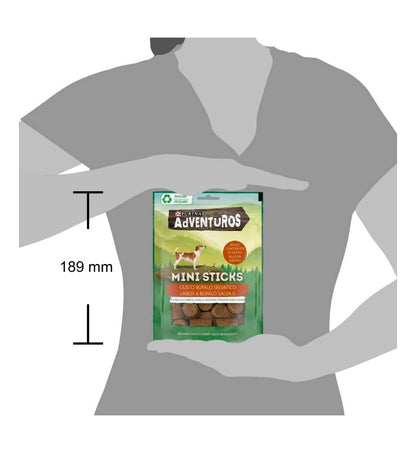 PURINA ADVENTUROS SNACK CANE MINI STICKS AL BUFALO DA 90 GR