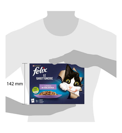 PURINA FELIX AGAIL GATTO GHIOTTONERIE PREFERITE 12 BUSTE DA 85 GR