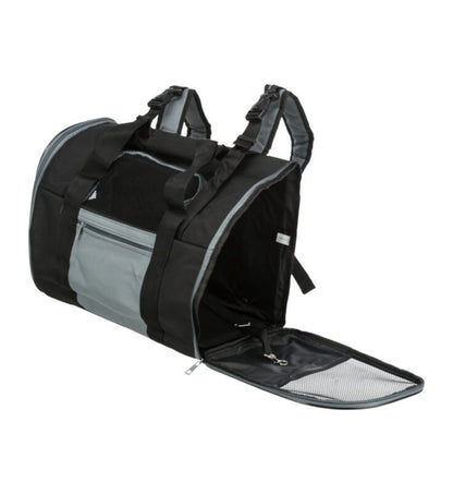 ZAINO CONNOR IN NYLON 44x30x21CM NERO-BLU