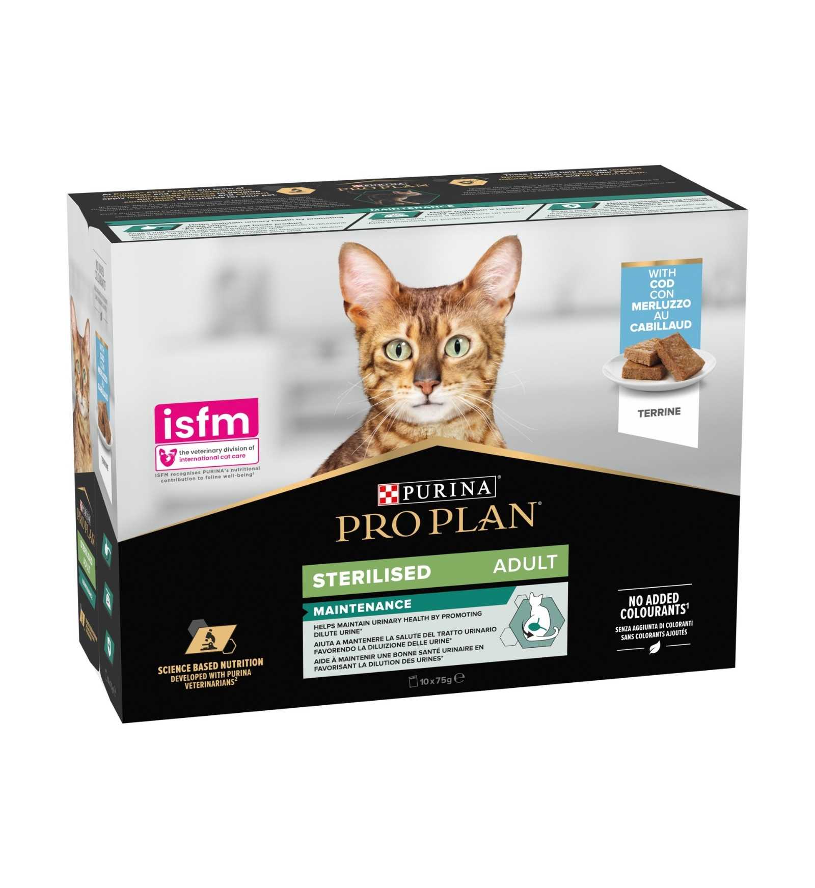 PURINA PRO PLAN GATTO STERILIZZATO AL MERLUZZO 10 BUSTE DA 75 GR