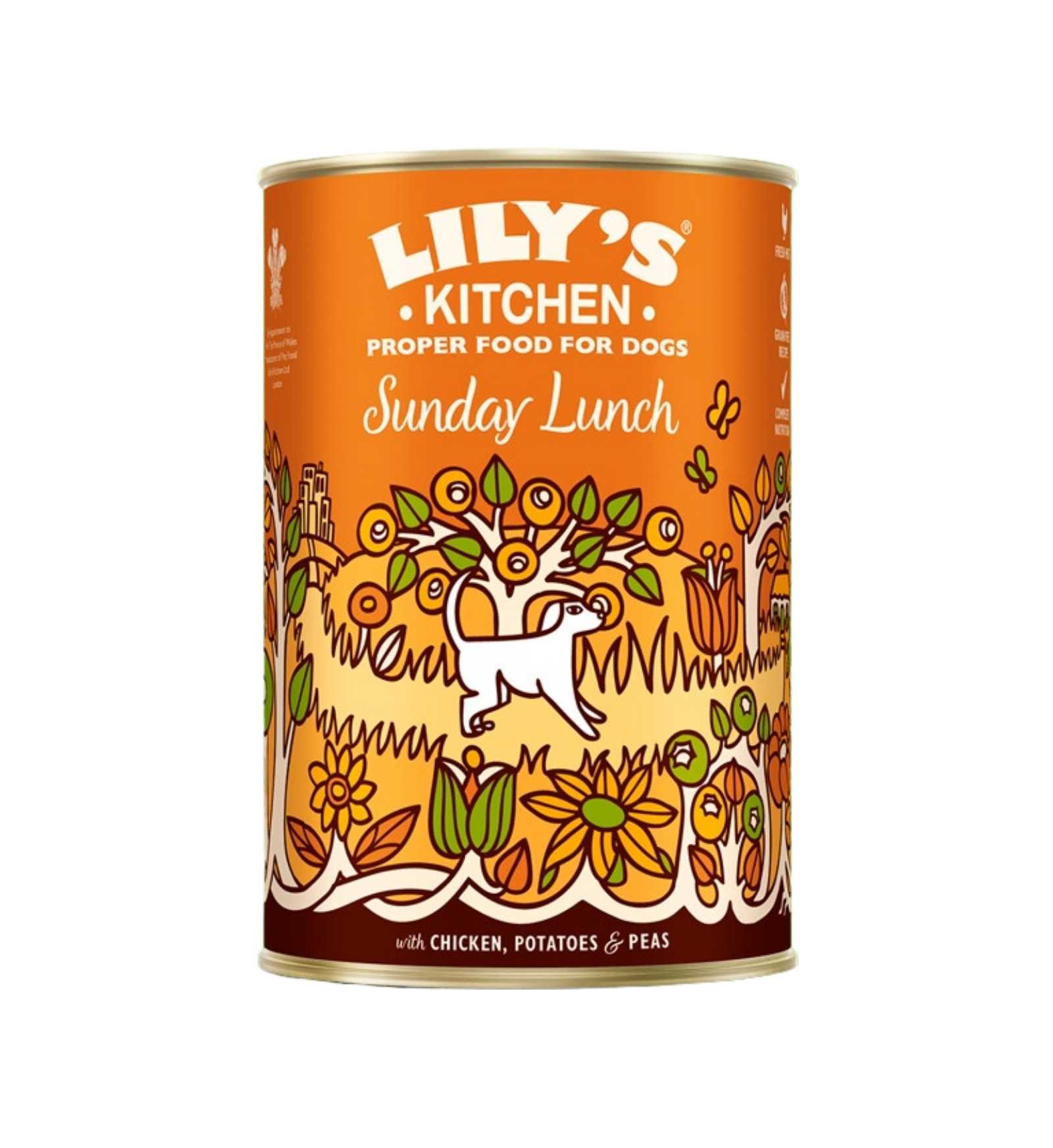 LILY'S KITCHEN CANE ADULT SUNDAY LUNCH DA 400 GR IN LATTINA