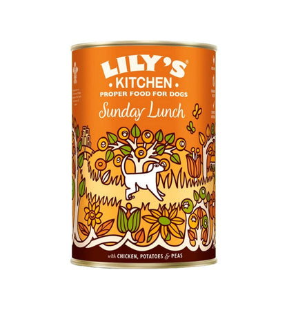 LILY'S KITCHEN CANE ADULT SUNDAY LUNCH DA 400 GR IN LATTINA