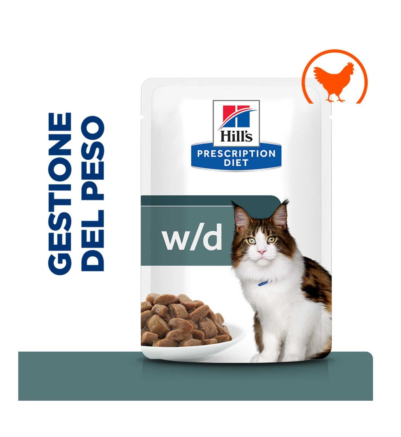 HILL'S PRESCRIPTION DIET GATTO W/D DA 85 GR IN BUSTA