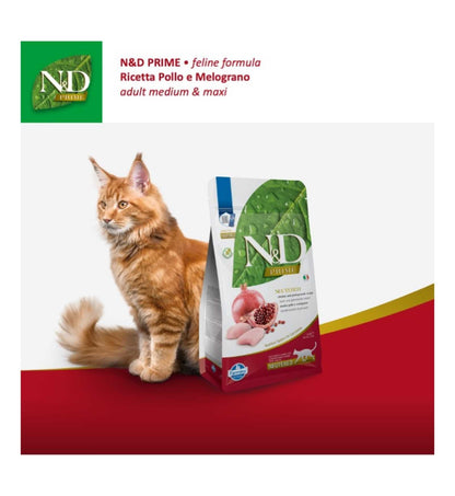 FARMINA N&D PRIME GATTO NEUTERED GRAIN FREE ADULT POLLO E MELOGRANO