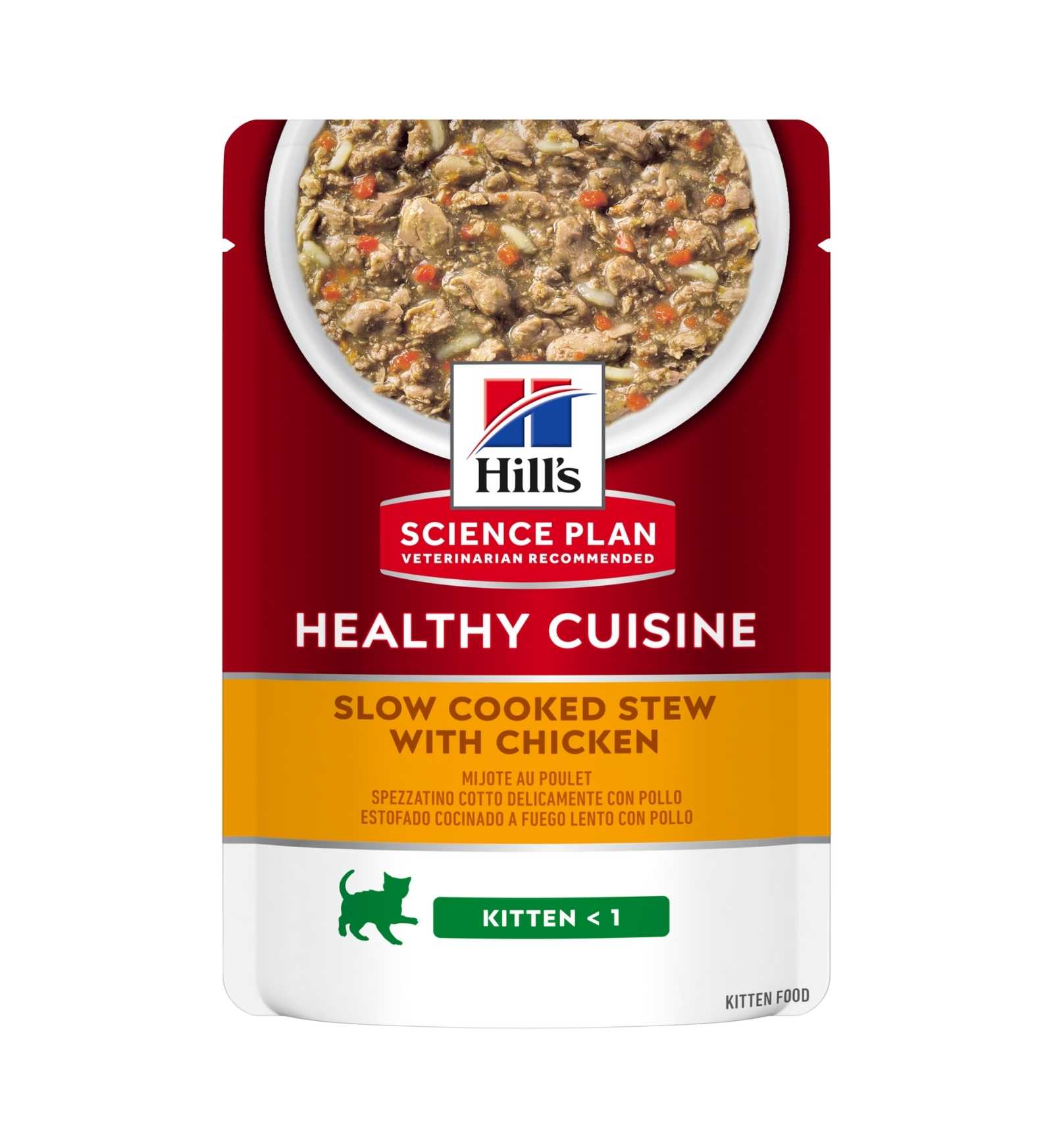 HILL'S SCIENCE PLAN GATTO KITTEN HEALTY CUISINE POLLO E VERDURE DA 80 GR IN BUSTA