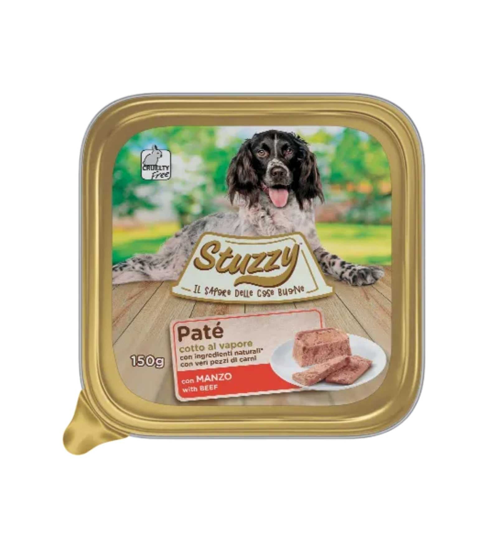 STUZZY CANE CON MANZO DA 150 GR IN VASCHETTA