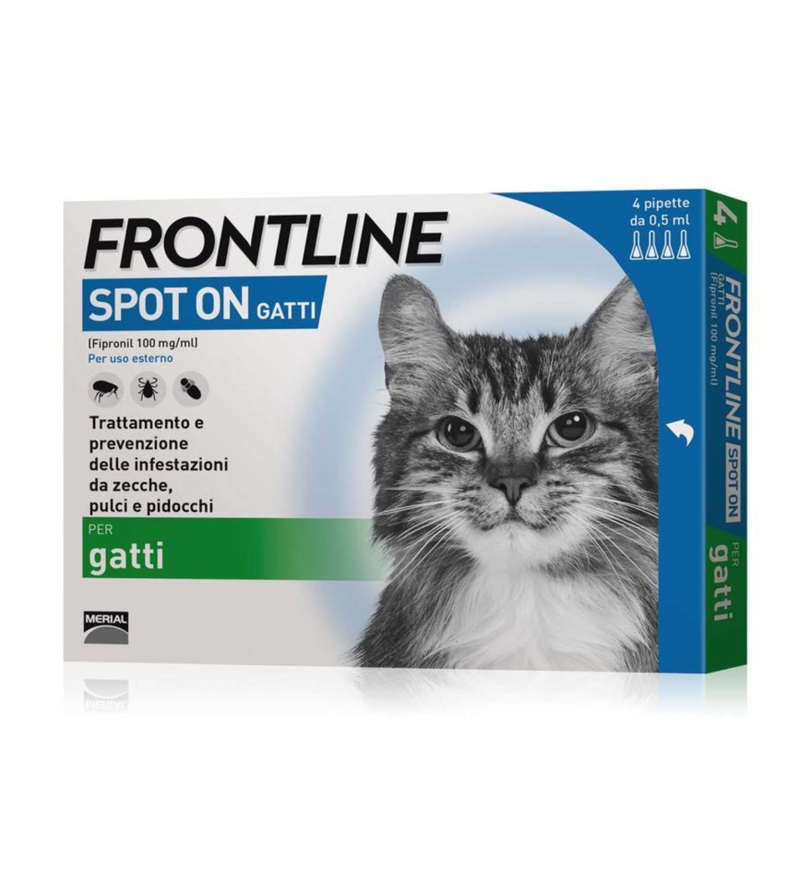 FRONTLINE SPOT - ON GATTO ANTIPARASSITARIO 4 PIPETTE