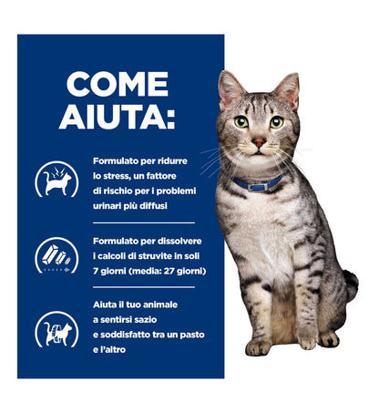 HILL'S PRESCRIPTION DIET GATTO C/D URINARY STRESS +  METABOLIC CON POLLO