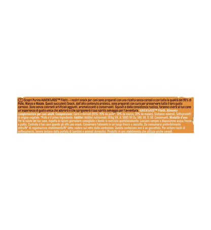 PURINA CANE ADVENTUROS SNACK  FILETTI DI POLLO DA 70 GR