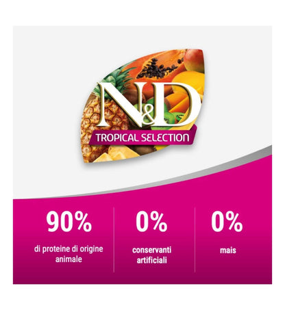 FARMINA N&D TROPICAL SELECTION CANE ADULT MINI SALMONE  DA 1,5 KG