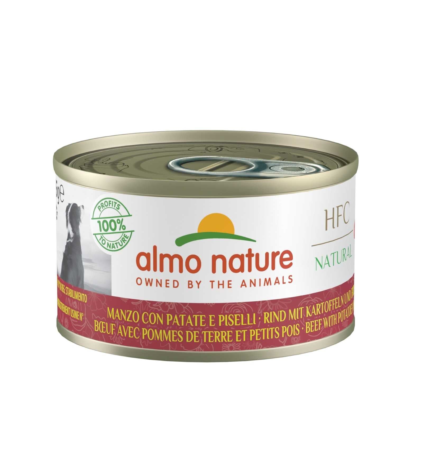ALMO NATURE CANE CLASSIC HOME MADE AL MANZO CON PATATE E PISELLI DA 95 GR IN LATTINA