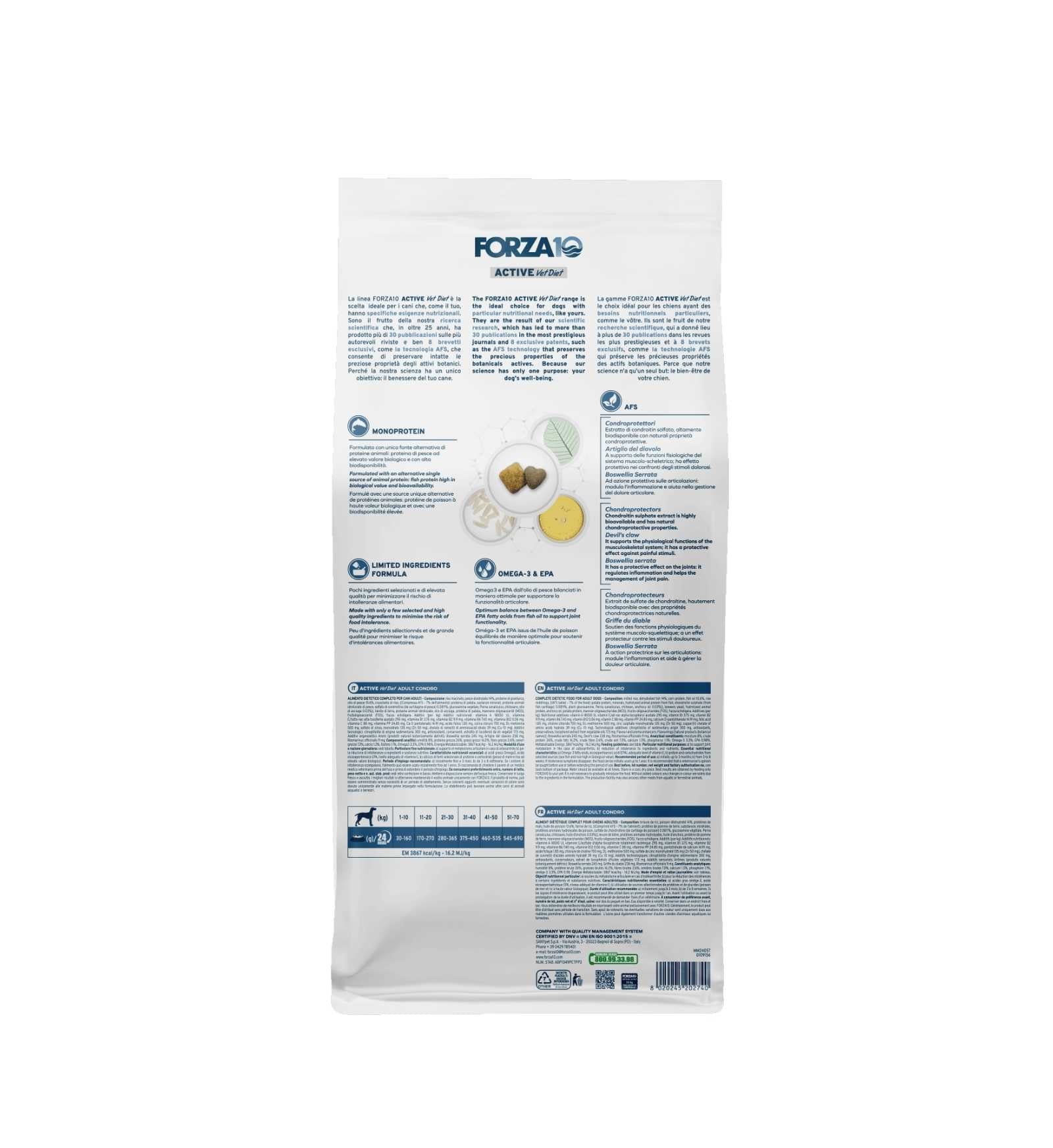 FORZA10 CANE DIET ADULT CONDRO ACTIVE DA 10 KG