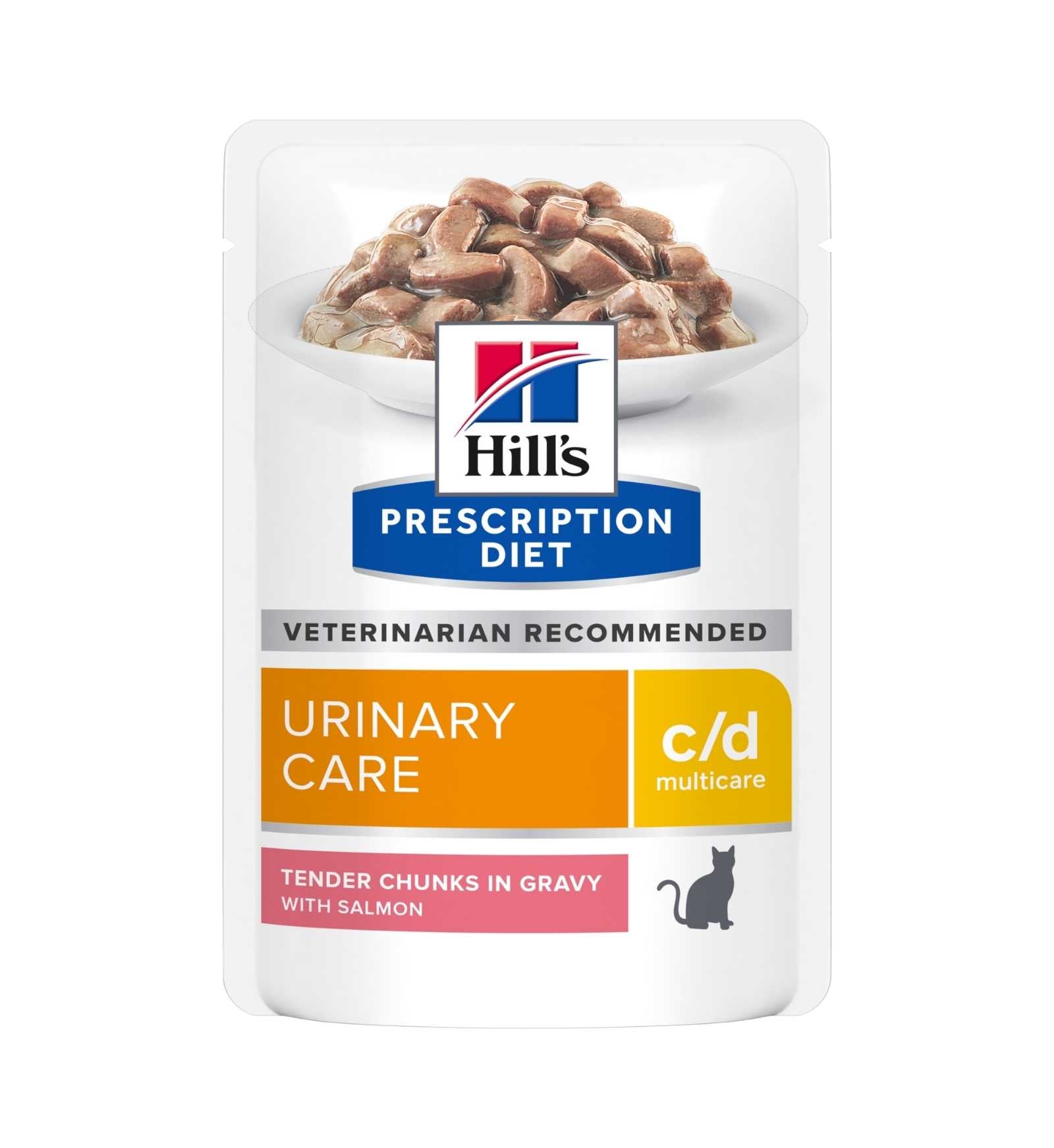 HILL'S PRESCRIPTION DIET GATTO C/D URINARY AL SALMONE DA 85 GR IN BUSTA