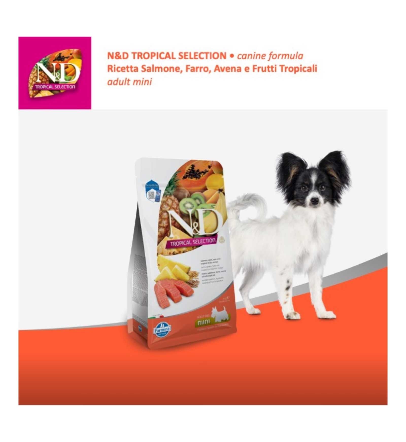 FARMINA N&D TROPICAL SELECTION CANE ADULT MINI SALMONE  DA 1,5 KG