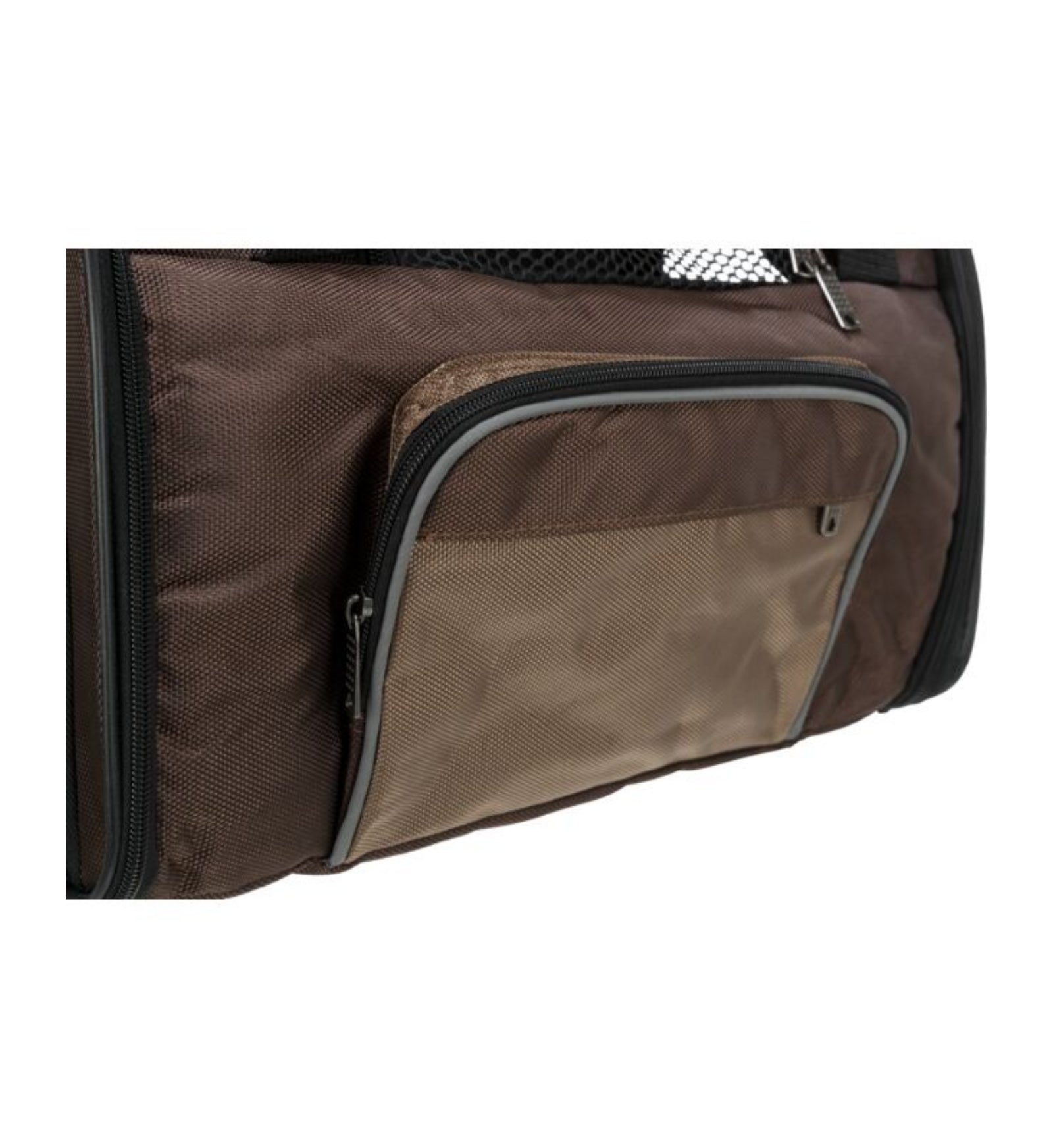 ZAINO SHIVA IN NYLON 41x30x21CM MARRONE-BEIGE