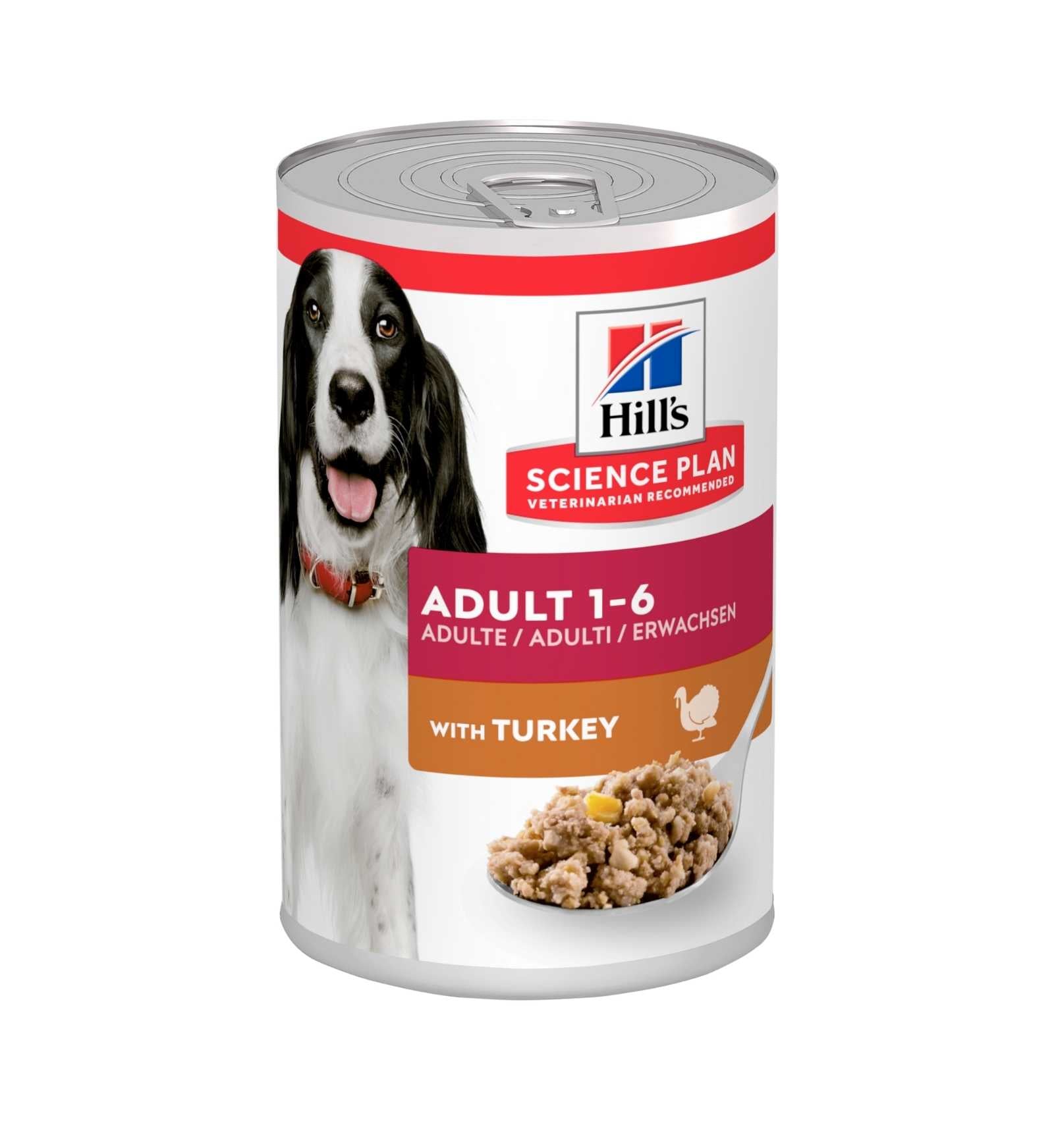 HILL'S SCIENCE PLAN CANE ADULT MEDIUM AL TACCHINO DA 370 GR IN LATTINA
