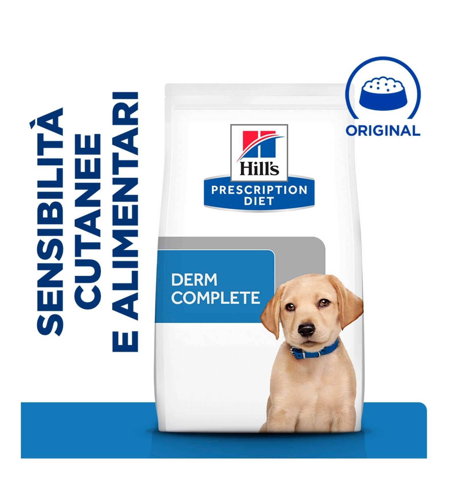 HILL'S  PRESCRIPTION DIET CANE  DERM COMPLETE SKIN CARE & FOOD SENSITIVITIES PUPPY
