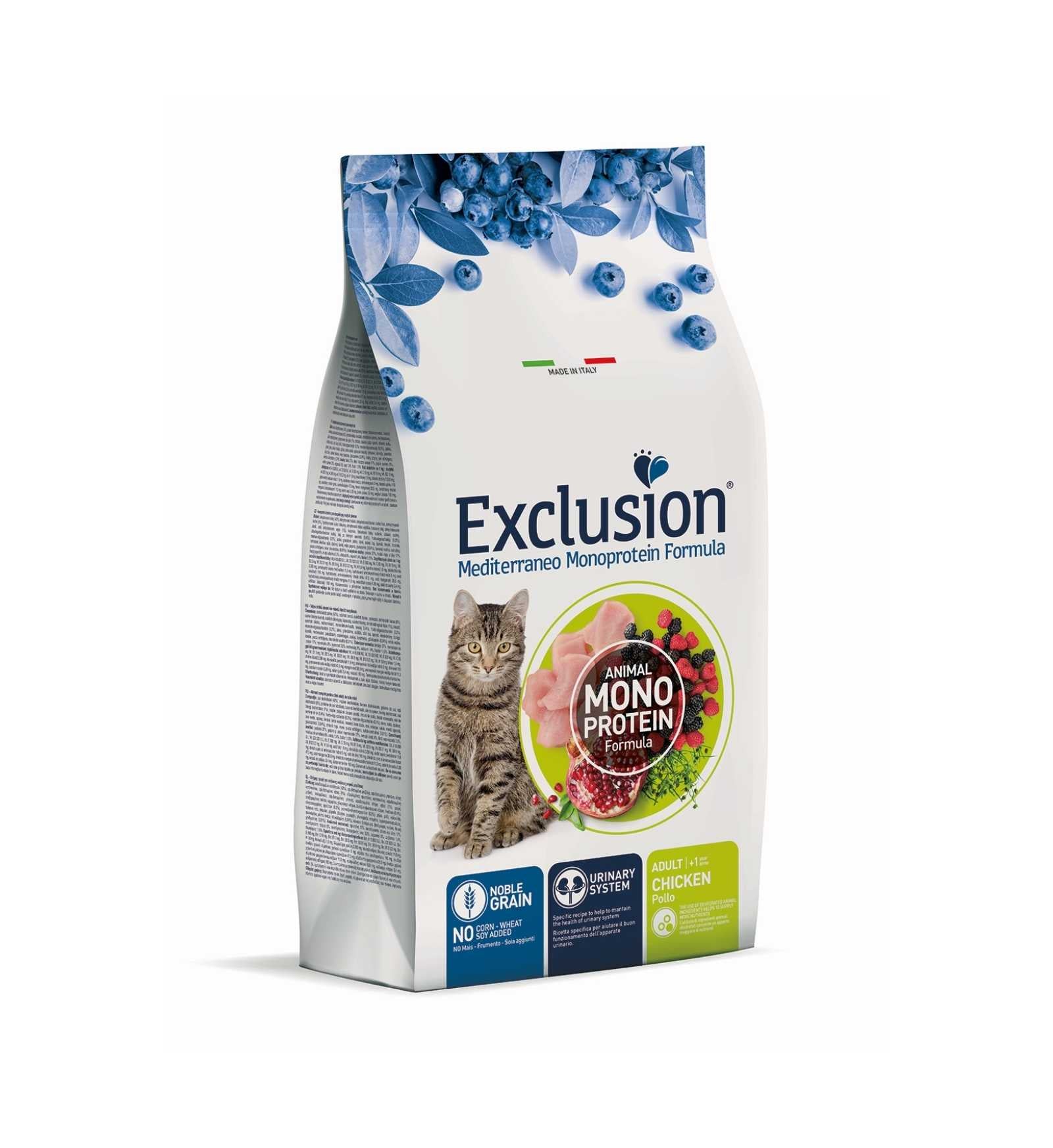 EXCLUSION GATTO NOBLE GRAIN MONOPROTEICO ADULT POLLO