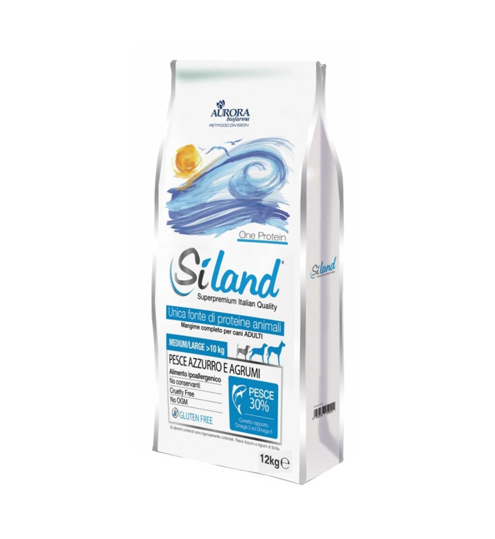 AURORA BIOFARMA SILAND CANE DIET ADULT MEDIUM LARGE IPOALLERGENICO MONOPROTEICO CON PESCE AZZURRO E AGRUMI
