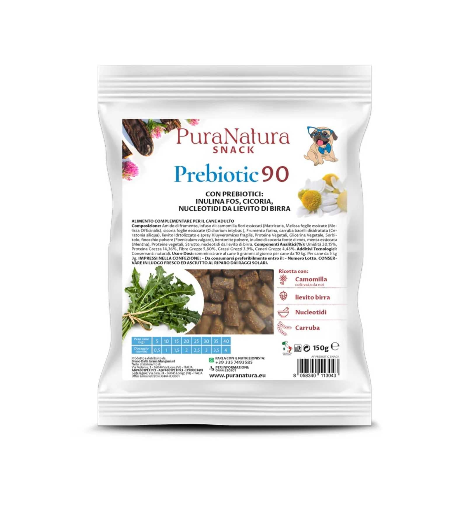 DALLA GRANA PURA NATURA SNACK PREBIOTIC 90 DA 150 GR