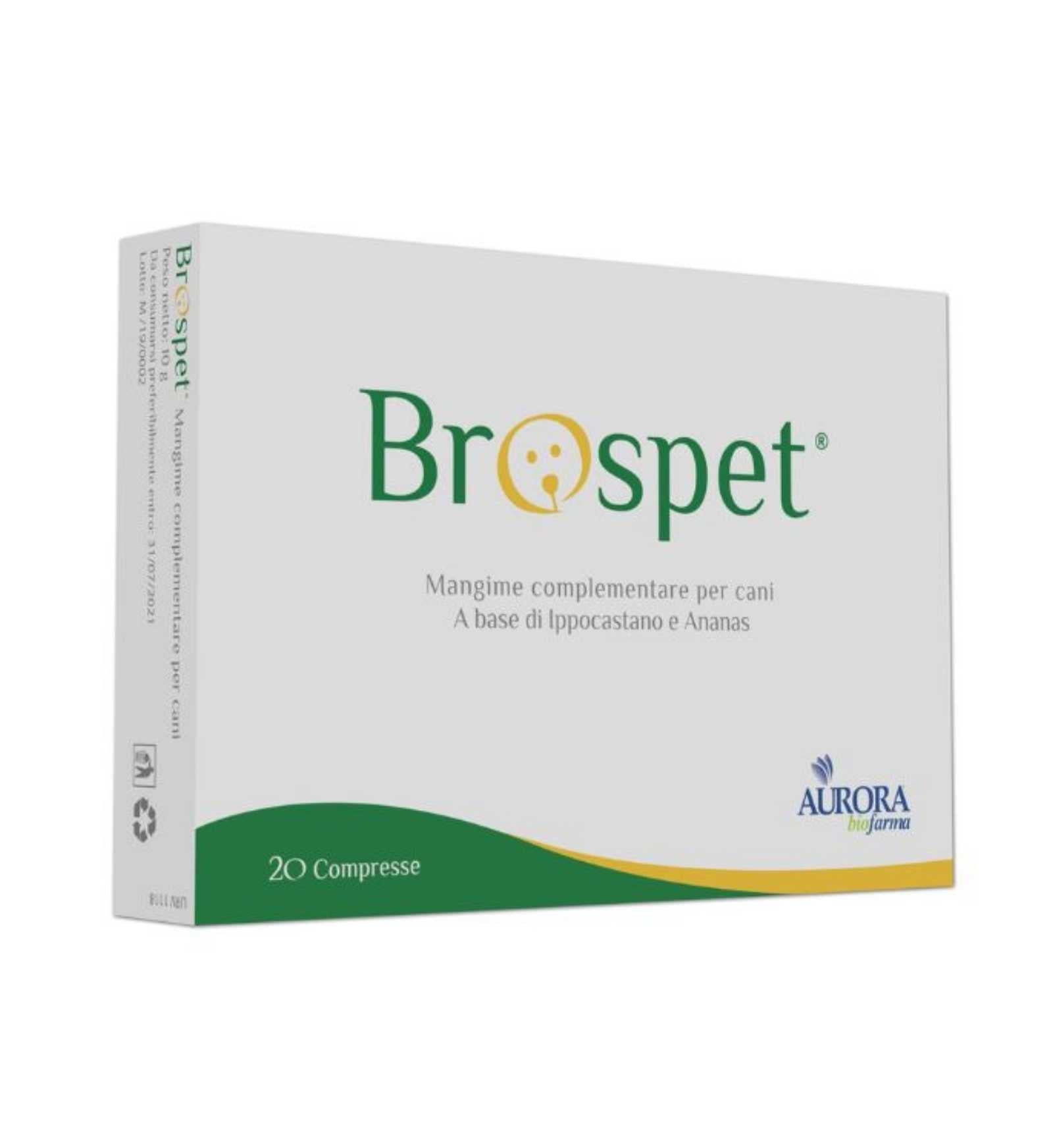 AURORA BIOFARMA CANE BROSPET 20 COMPRESSE