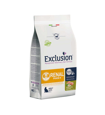 DORADO EXCLUSION GATTO DIET ADULT RENAL FASE 2 MAIALE PISELLI E RISO