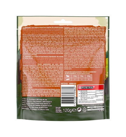PURINA ADVENTUROS SNACK CANE RICCO IN BUFALO CON ANCIENT GRAIN E SUPERFOOD DA 120 GR