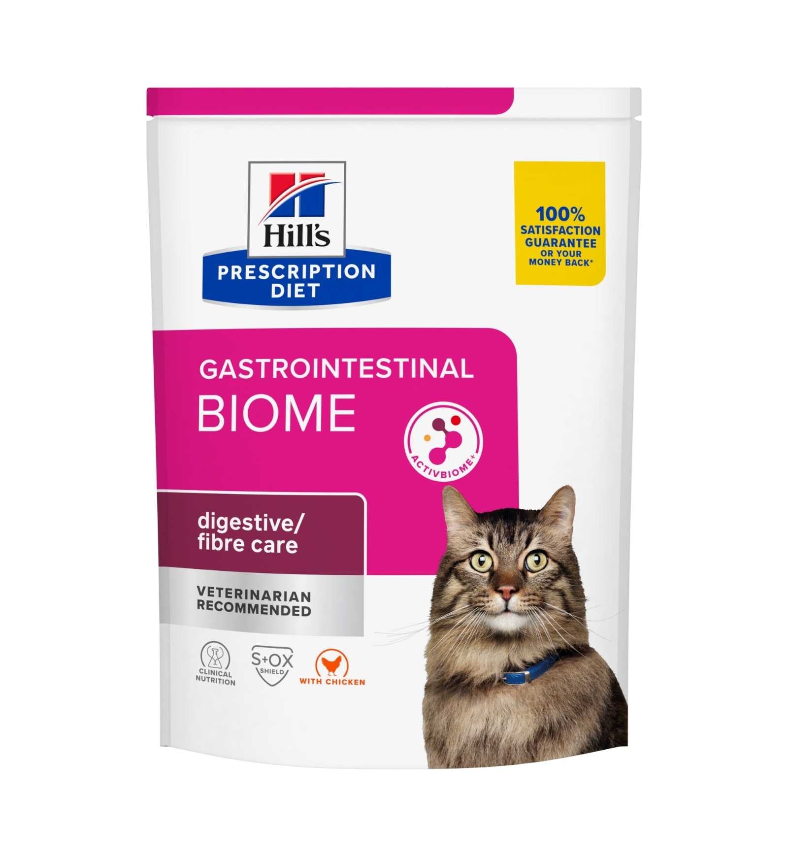 HILL'S PRESCRIPTION DIET GATTO GASTROINTESTINAL BIOME DIGESTIVE / FIBRE CARE AL POLLO