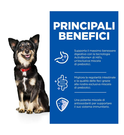 HILL'S SCIENCE PLAN CANE ADULT SMALL & MINI PERFECT DIGESTION MOUSSE AL TACCHINO DA 200 GR IN LATTINA