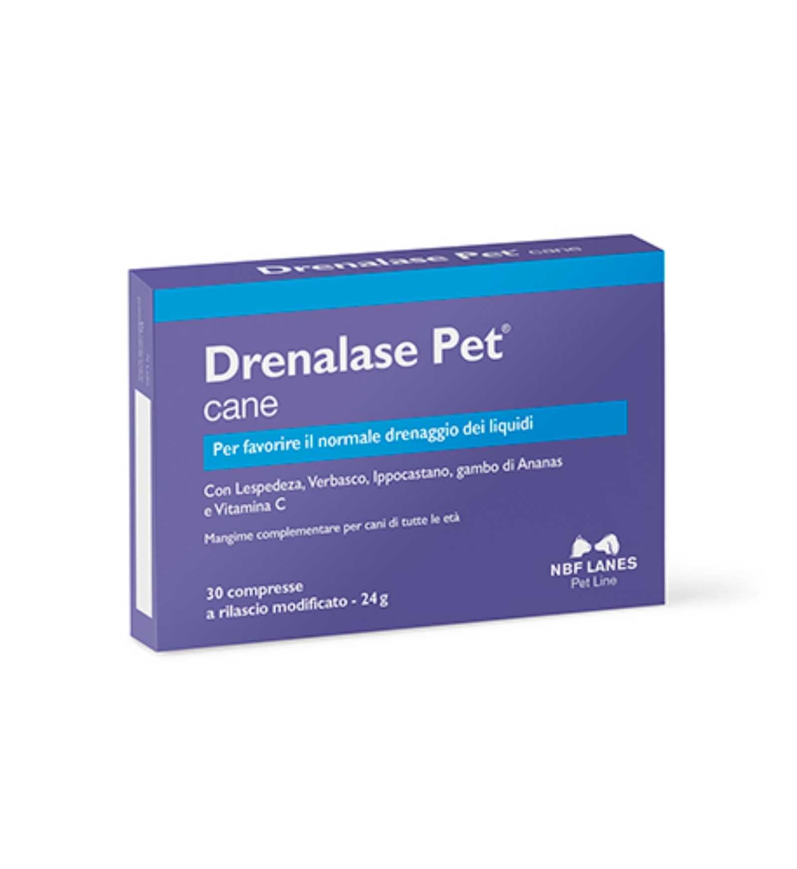 NBF LANES CANE DRENALASE PET 30 COMPRESSE