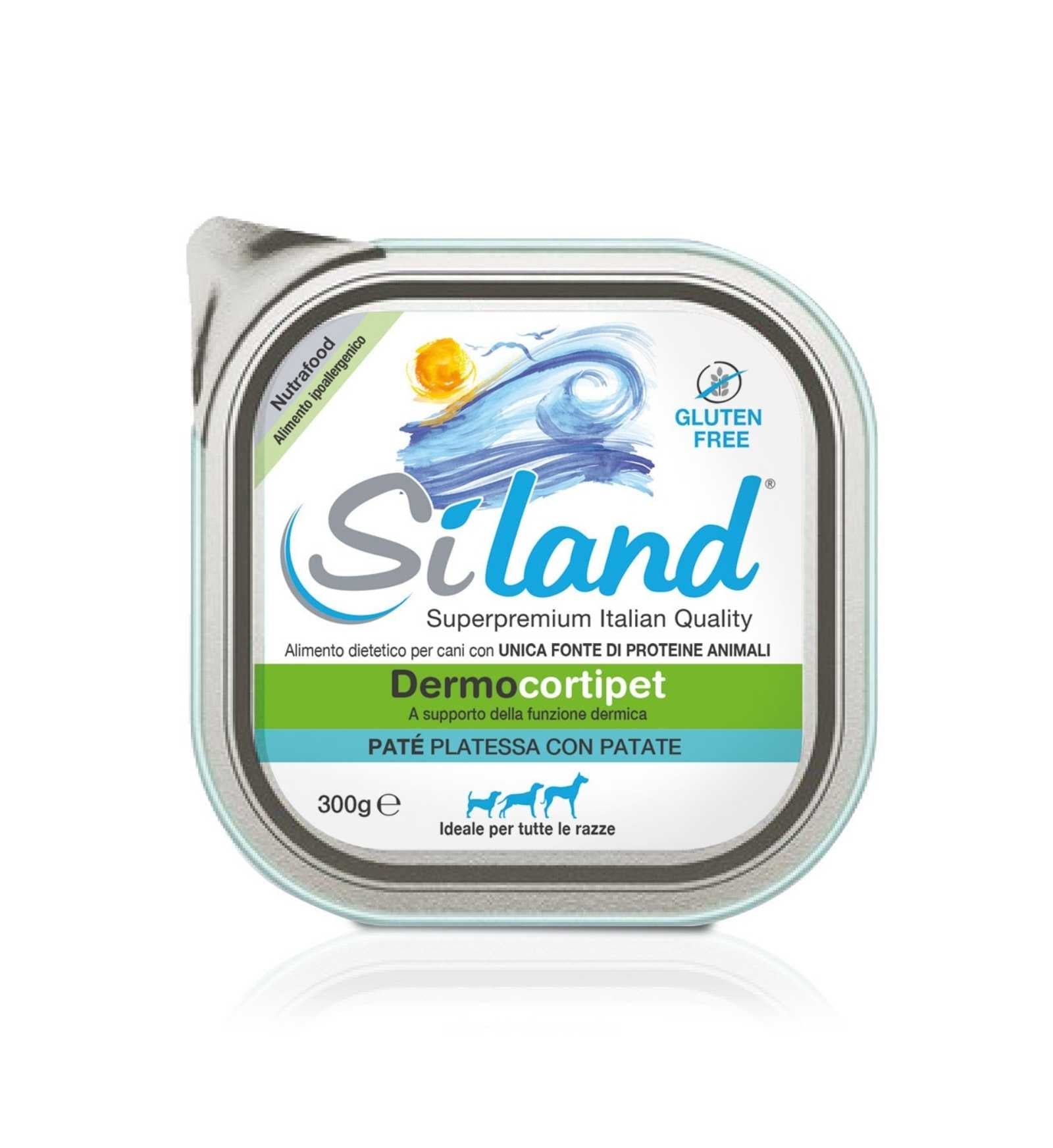 AURORA BIOFARMA SILAND CANE DIET DERMOCORTIPET PATE' PLATESSA CON PATATE DA 300 GR IN VASCHETTA