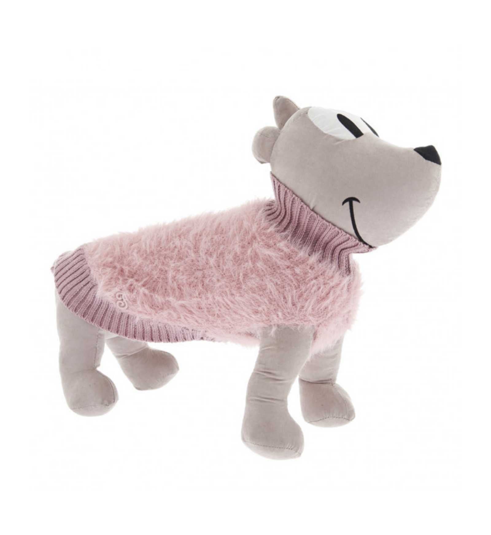 FERRIBIELLA CANE MAGLIONCINO BATUFFOLO ROSA