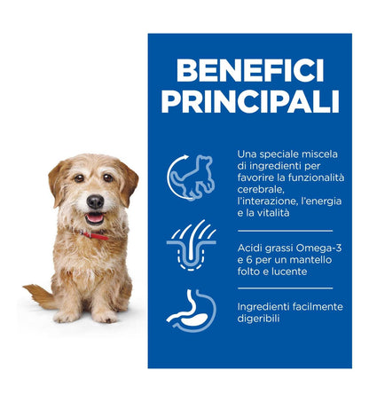 HILL'S SCIENCE PLAN CANE SENIOR VITALITY MATURE 7 + SMALL & MINI POLLO DA 1,5 KG