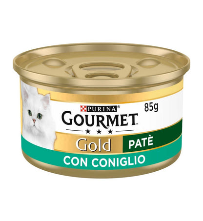 PURINA GOURMET GOLD GATTO PATE' AL CONIGLIO DA 85 GR IN LATTINA