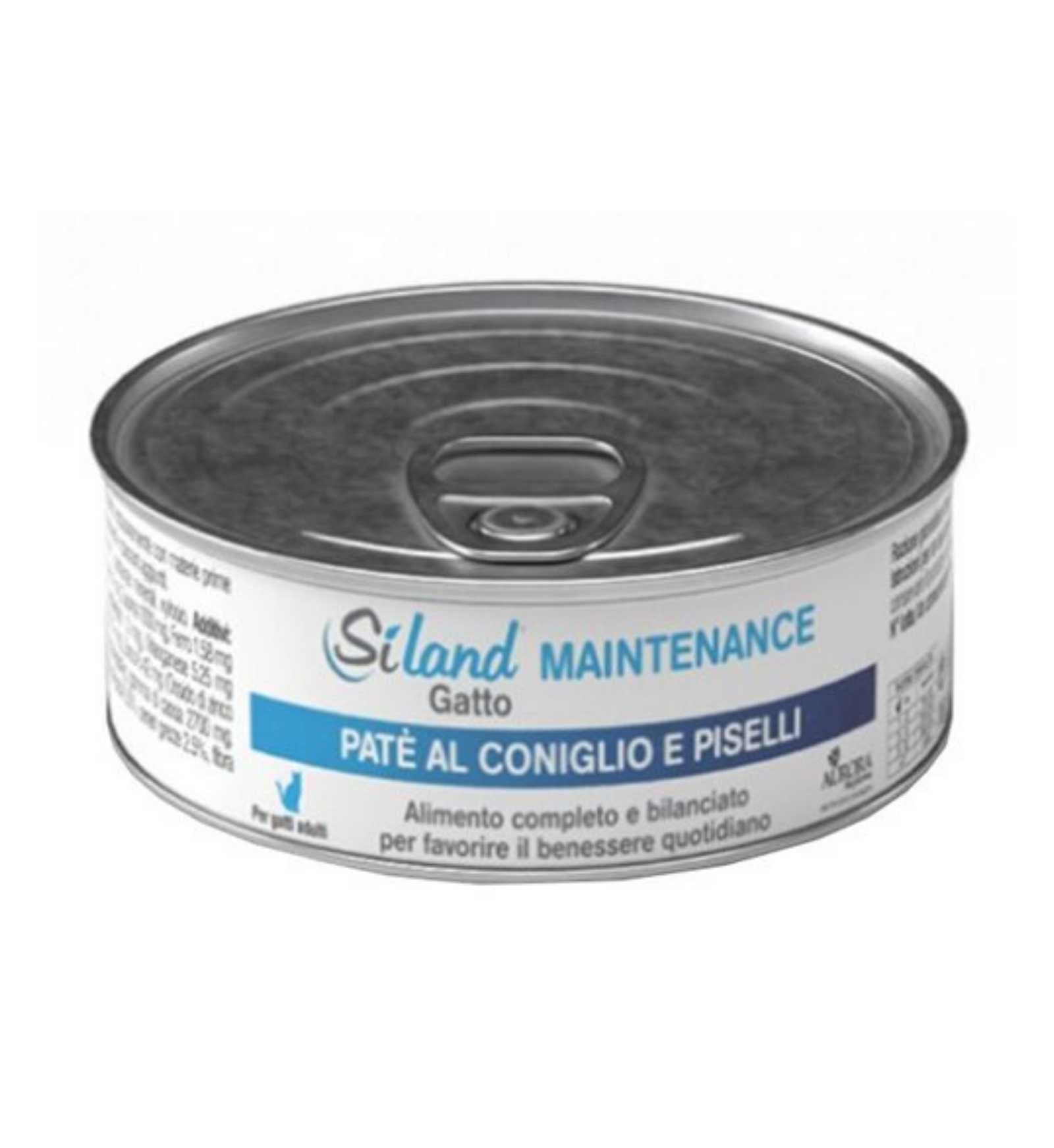 AURORA BIOFARMA SILAND GATTO MANTENIMENTO ADULT CONIGLIO E  PISELLI DA 85 GR IN LATTINA