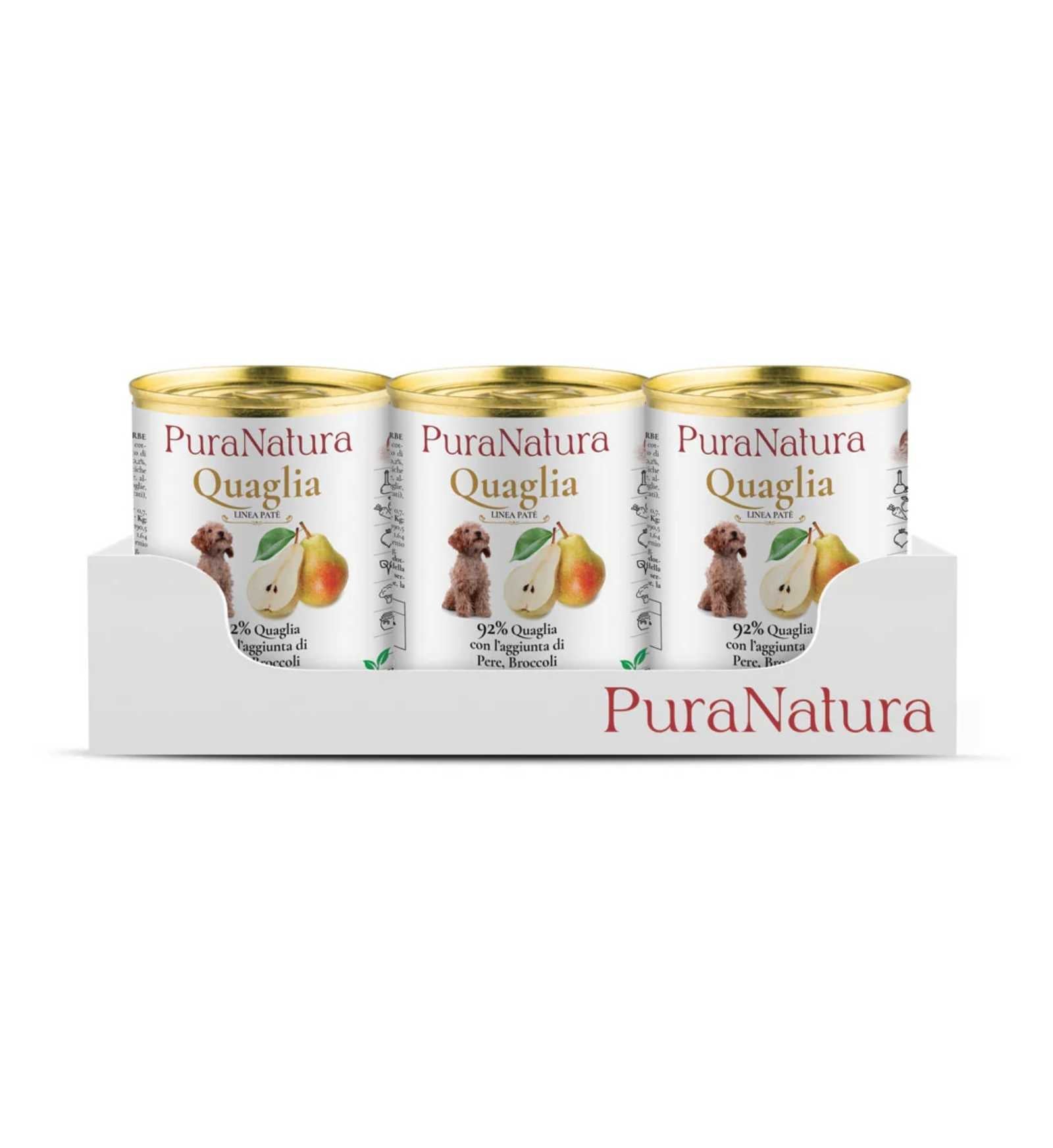 DALLA GRANA PURA NATURA CANE ADULT QUAGLIA E PERE DA 400 GR IN LATTINA