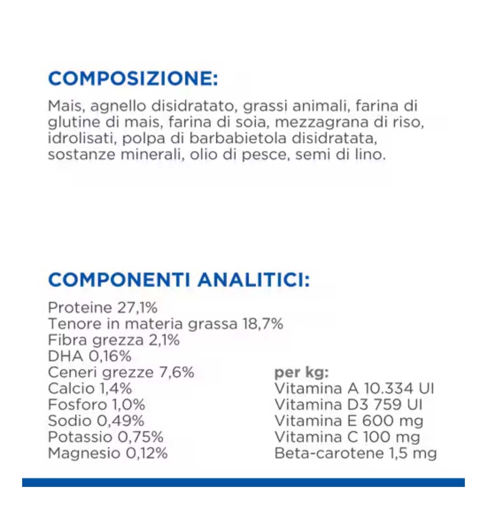 HILL'S SCIENCE PLAN CANE PUPPY MEDIUM AGNELLO E RISO DA 2,5 KG
