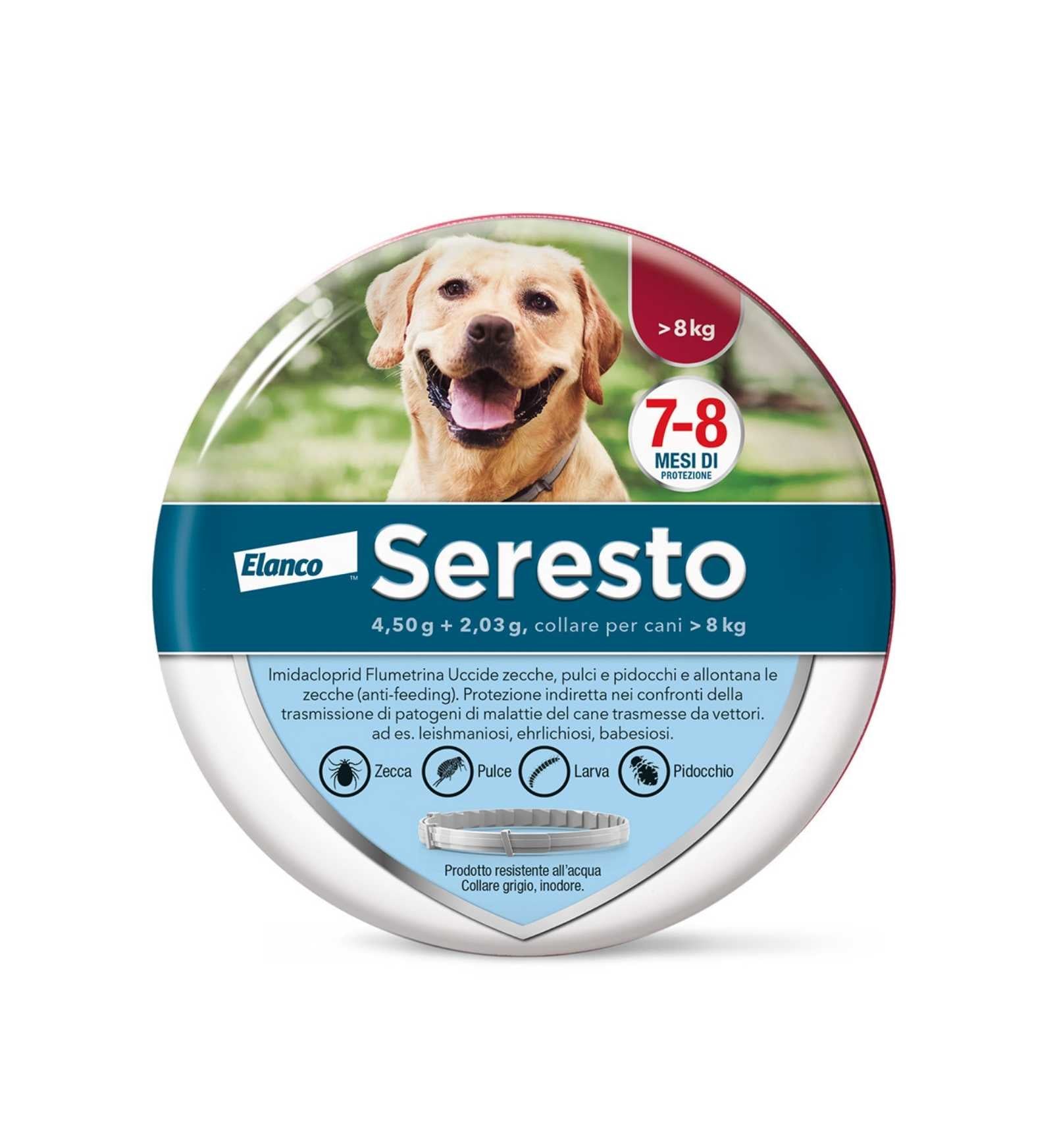 ELANCO CANE SERESTO COLLARE ANTIPARASSITARIO OLTRE 8 KG