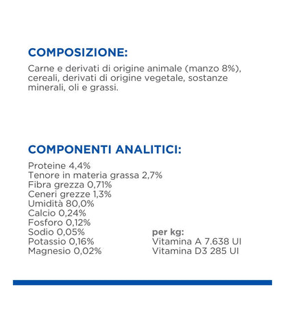 HILL'S SCIENCE PLAN CANE MATURE SMALL & MINI MOUSSE AL MANZO DA 200 GR IN LATTINA