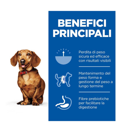 HILL'S SCIENCE PLAN CANE ADULT SMALL & MINI PERFECT WEIGHT AL POLLO DA 1,5 KG