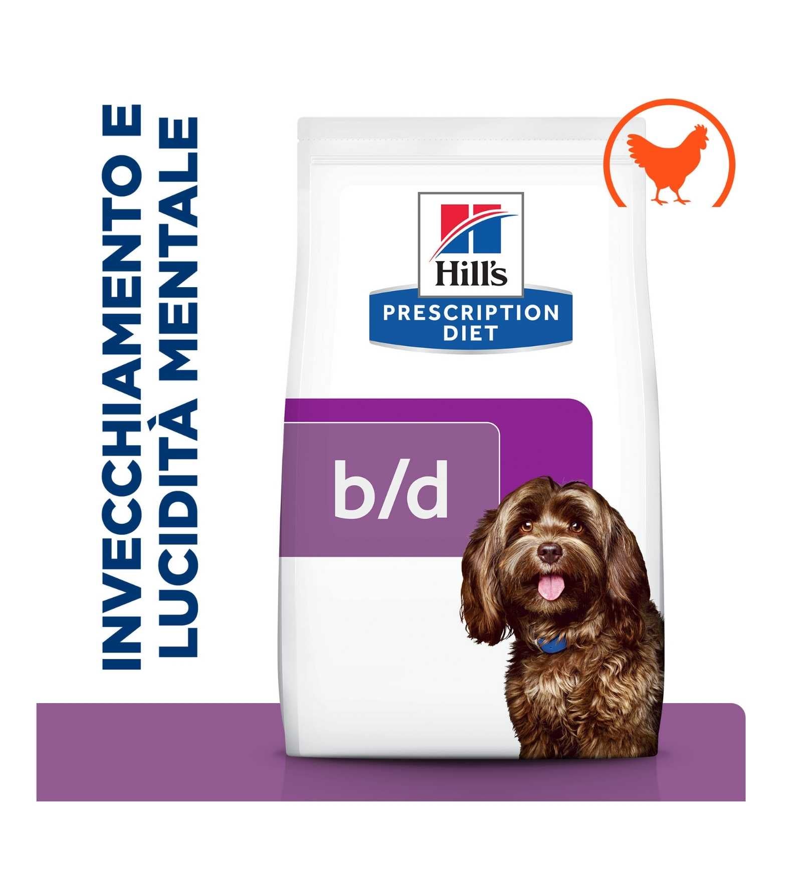 HILL'S  PRESCRIPTION DIET CANE  B/D AGEING AND ALERTNESS CARE POLLO DA 3 KG