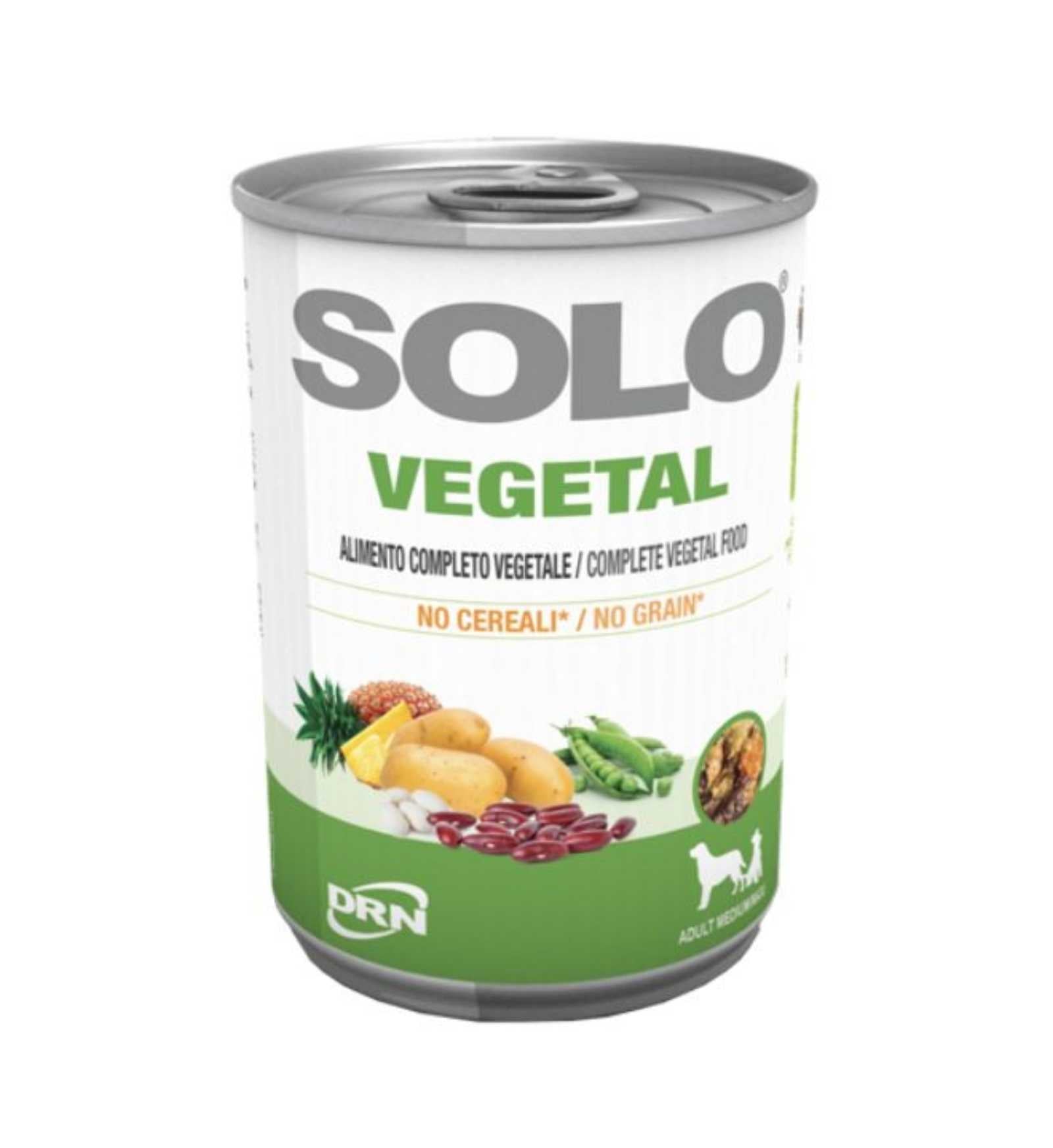 DRN CANE SOLO VEGETAL ADULT MEDIUM MAXI NO GRAIN DA 400 GR IN LATTINA