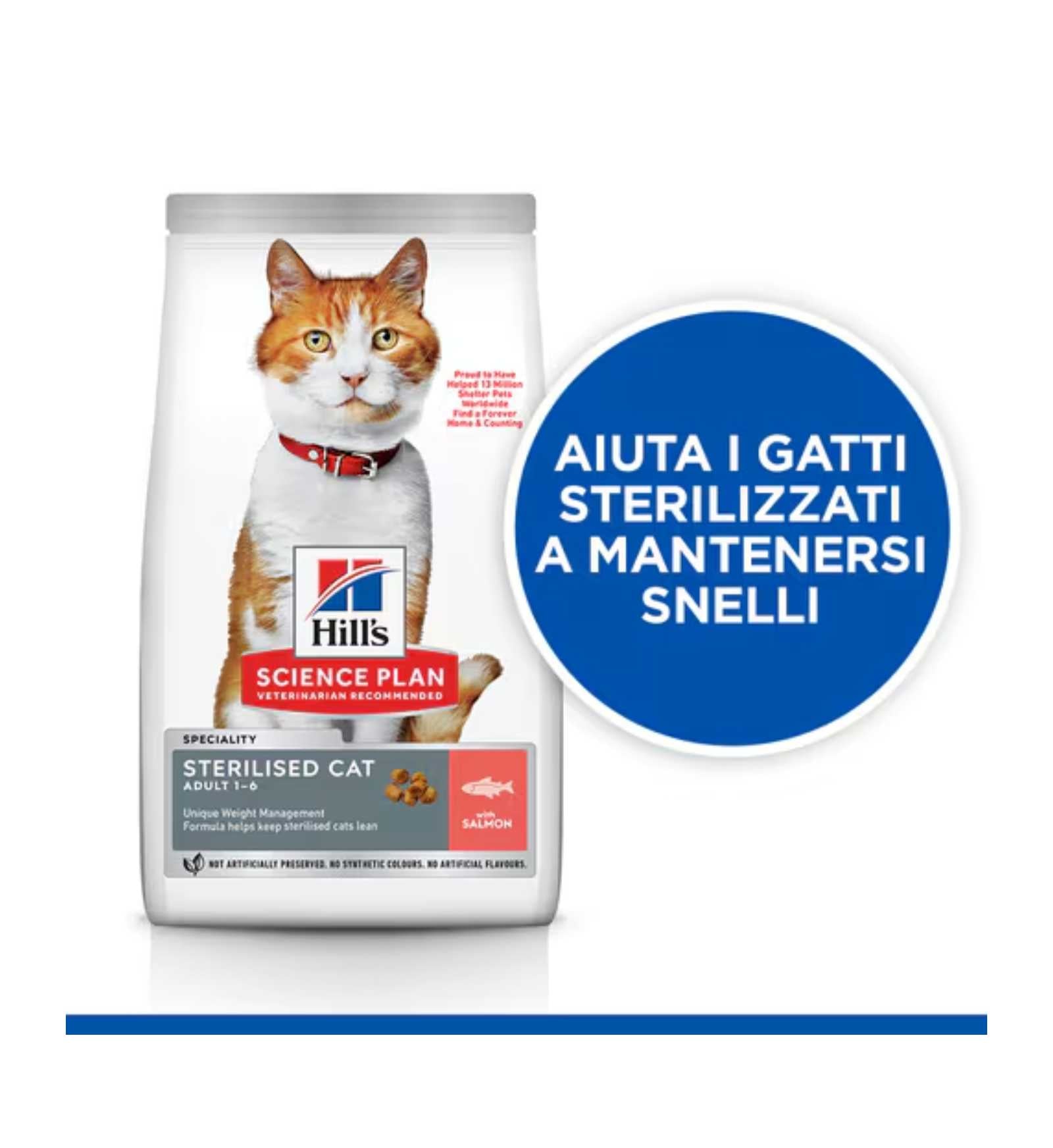 HILL'S SCIENCE PLAN GATTO ADULT STERILIZZATO AL SALMONE DA 3 KG