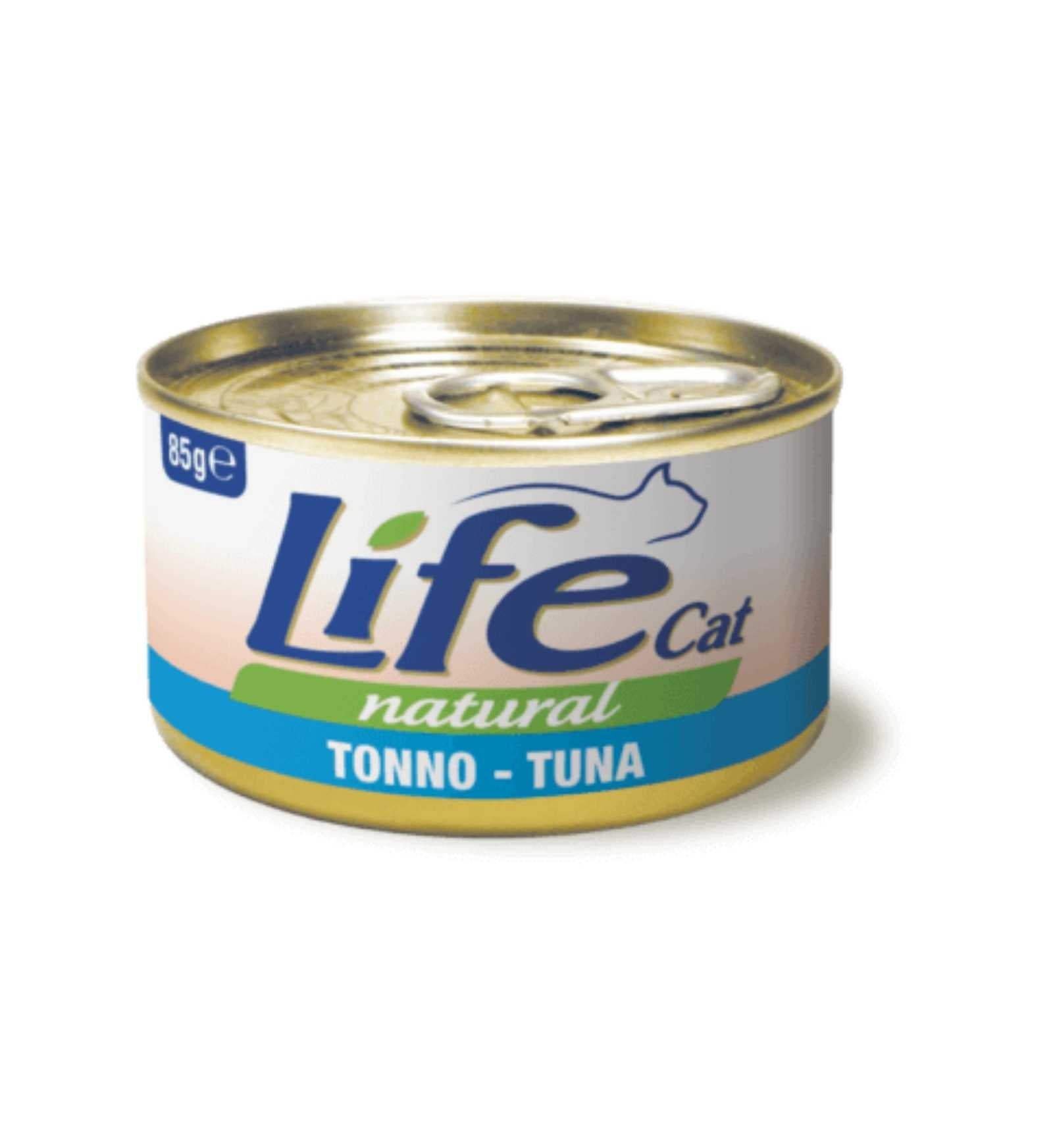LIFEPETCARE GATTO LIFE CAT NATURAL AL TONNO DA 85 GR IN LATTINA